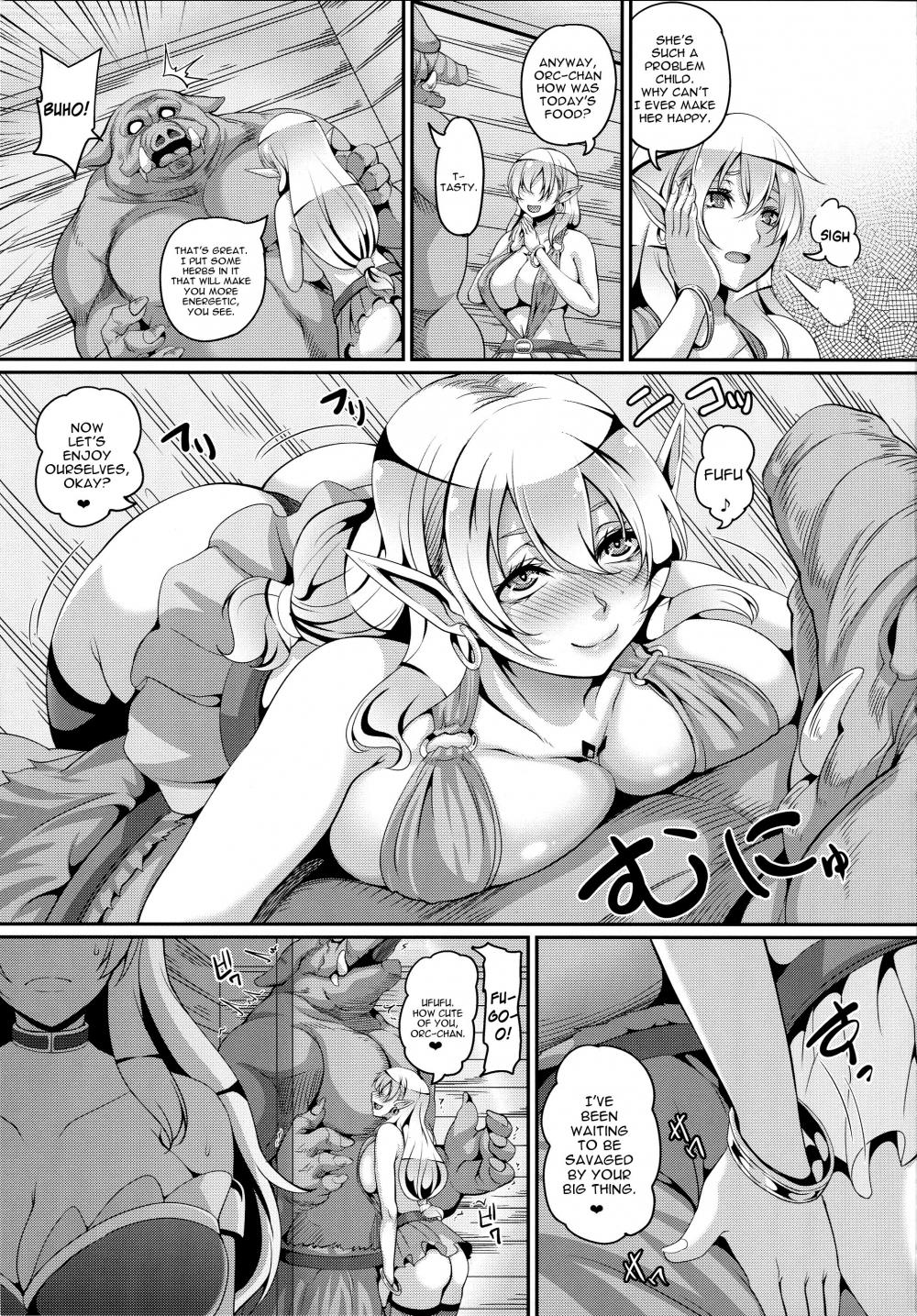 Hentai Manga Comic-Inran Elf Oyako to Orc-Read-6